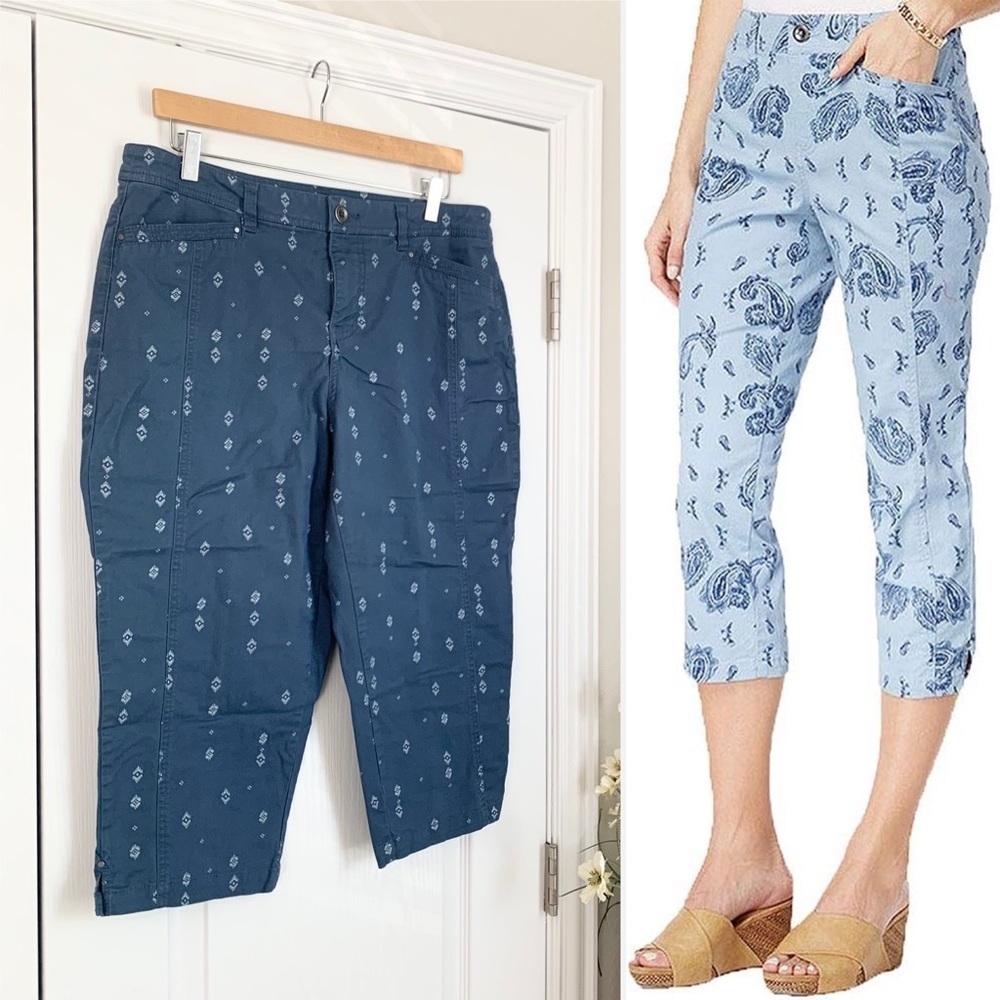 Style and Co Printed Capri Pants